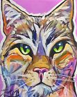 New ListingArt Expressionism Cat Acrylic Original 8x10 in. on Stretched Canvas painting