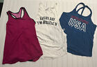 Under Armour & Adidas Womens Work Out Tank Tops Size Medium Racerback Lot of 3
