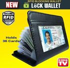 Lock Wallet Secure Men Women RFID Blocking Money Credit Card Holder Wallets