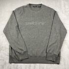 Vintage DKNY Gray Fleece Crewneck Sweatshirt Mens Size Medium Embroidered