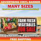 FARM FRESH VEGETABLES FOR SALE Advertising Banner Vinyl Mesh Sign fruit shop