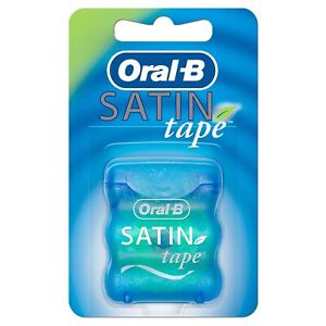 Oral-B Satin Tape Dental Floss Mint Flavor 1 Count Pack of 2