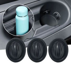 Car Accessories Cup Holder Bottle Limiter Anti Shake Coaster Stabilizer Silicone (For: Genesis G80)