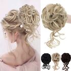 US THICK Curly Messy Hair Bun Piece Claw Clip in Extension Updo Chignon as Human