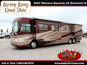 07 Monaco Dynasty 42 Diamond IV Diesel ISL Coach Motorhome RV Class A Quad Slide