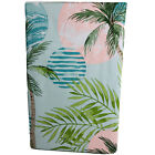 Tropical Sunsets Vinyl Tablecloth Palm Trees Soft Moons Light Colors Asst. Size