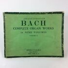 Kalmus Bach Complete Organ Works Vol 2 only Music Book 1947