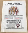 Cycle dog food print ad 1975 vintage print 70s retro illustration decor coupon