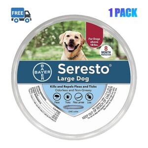 1 PCS New Bayer Seresto Flea and Tick Collar for Large Dogs Over 18 lbs