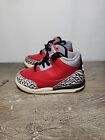 Nike Air Jordan 3 Toddler Size 7C Retro Fire Red Cement Grey Shoes CQ0489-600