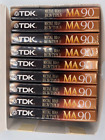 Lot of 9 Sealed TDK MA-90 Type IV Metal Bias Blank Cassette Tapes With Box NEW!