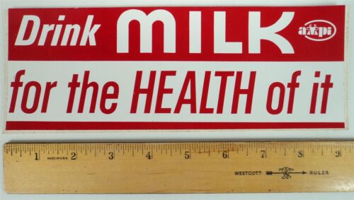 Vintage AMPI Associated Milk Producers Inc Bumper Sticker (A) - New! - RARE!