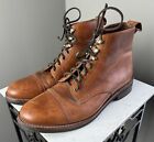 Vintage LL BEAN Cap Toe WORKWEAR Hiking ENGINEER LACE Up BOOTS 9.5D #283872 🏔️