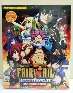 DVD FAIRY TAIL Complete Box Set Vol.1-328END+2 Movies English Dubbed All Region
