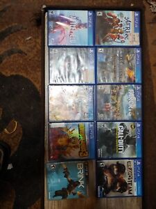 PS4 Game Lot of 14 Titles: Call of Duty IW, Battlefield V, Borderlands 3, etc.