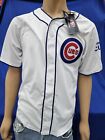 CHICAGO CUBS WHITE BUTTON-DOWN Shirt COOPERSTOWN COLLECTION JERSEY Mens Medium