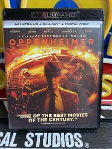 Oppenheimer 4K UHD + Blu-ray  NO Digital Code No Slip Cover Free Shipping
