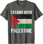 New ListingSupport I Stand with Palestine Free Palestine Flag Unisex T-Shirt