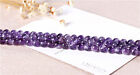 6mm Natural Brazil Amethyst Round Ball Loose Bead 15.5 Inch