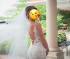 Nurit Hen Designer Wedding Gown Dress MSRP $9750