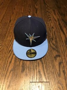 Tampa Bay Devil Rays Mens Fitted Hat - 7 1/4