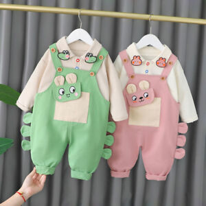 Baby Girl Clothes Suit Children Boy T-Shirt Pants Set Kids Toddler Casual Outfit