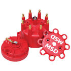 MSD Cap and Rotor Kit 84315; Replacement, Pro-Billet (small diameter) Red