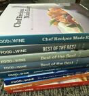 LOT of 8 Food & Wine COOKBOOKS Best Of The Best Annual Cookbook 09-12 Chef