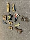 Nativity Set Lot of 11 Depose Figures, Made In Italy, Some Fontanini