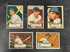 1952 Topps Chicago Cubs 5X LOT Low To Mid Grade - Sauer Hermanski Baumholtz MORE