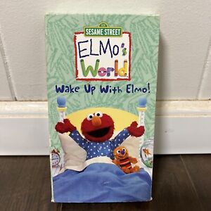 Elmos World - Wake Up With Elmo (VHS) Seasame Street 2002 pre school kids G