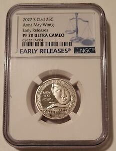 2022 S Clad Anna May Wong Proof PF70 UC NGC Early Releases