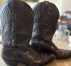 Laredo 2637 Men's Leather Western Cowboy Boots US 12 EE Mid Calf Pull On Boot