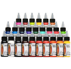 TOP 25 SET Authentic ETERNAL Tattoo Ink Standard Primary Basic Colors - 1/2 OZ