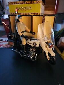 Vintage Super Police Motorcycle Battery Operated 1/6 Scale Toy See Description