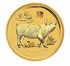 1/20th Oz 9999 Gold Perth Mint Australian Lunar Year Of Pig 2019 Bullion Coin
