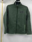 Patagonia Womens Green Long Sleeve Full-Zip Fleece Jacket Size Large