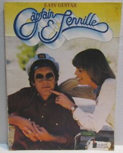 Captain and Tennille Easy Guitar Songbook Sheet Music 1976