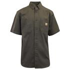Carhartt Men's Flannel Shirt Gravel Rugged Short Sleeve (225)