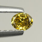 0.10cts Greenish Brown Oval Natural Loose Diamond 