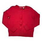 The Children's Place Girl's Red Button-Up Uniform Cardigan Size 7/8 B60
