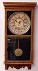 ANTIQUE SESSIONS STORE REGULATOR WALL CLOCK 8 DAY TIME ONLY CALENDAR WALL CLOCK