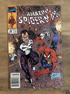 Amazing Spider-Man #330 (1990) Erik Larsen Spidey & Punisher Cover Newsstand NM-