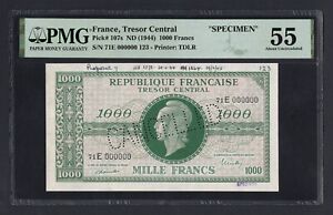 New ListingFrance 1000 Francs ND(1944) P107s 