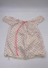 Vintage Baby Doll Clothes White Strawberry Print Nightgown
