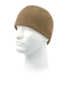 Coyote Brown Fleece Watch Cap Beanie Knit Stocking Hat Winter Tactical Military