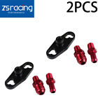 2PCS Fuel Rail Adapter With 6mm Tail For Mitsubishi Evo 1-3 Eclipse Dsm Black