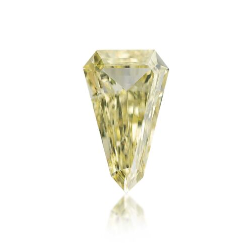0.23 Carat Fancy Light Yellow Natural Loose Diamond Shield Cut VS1 GIA Certified