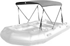 Inflatable Boat Bimini Tops,Rib Boat Cover with Mounting Hardware (Grey, 2 Bow 5