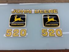 Aftermarket John Deere 520 Loader decals with leaping Deere.